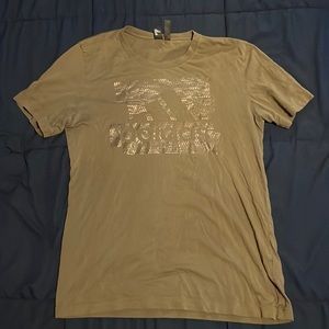 Olive Green and Gold Adidas Shirt